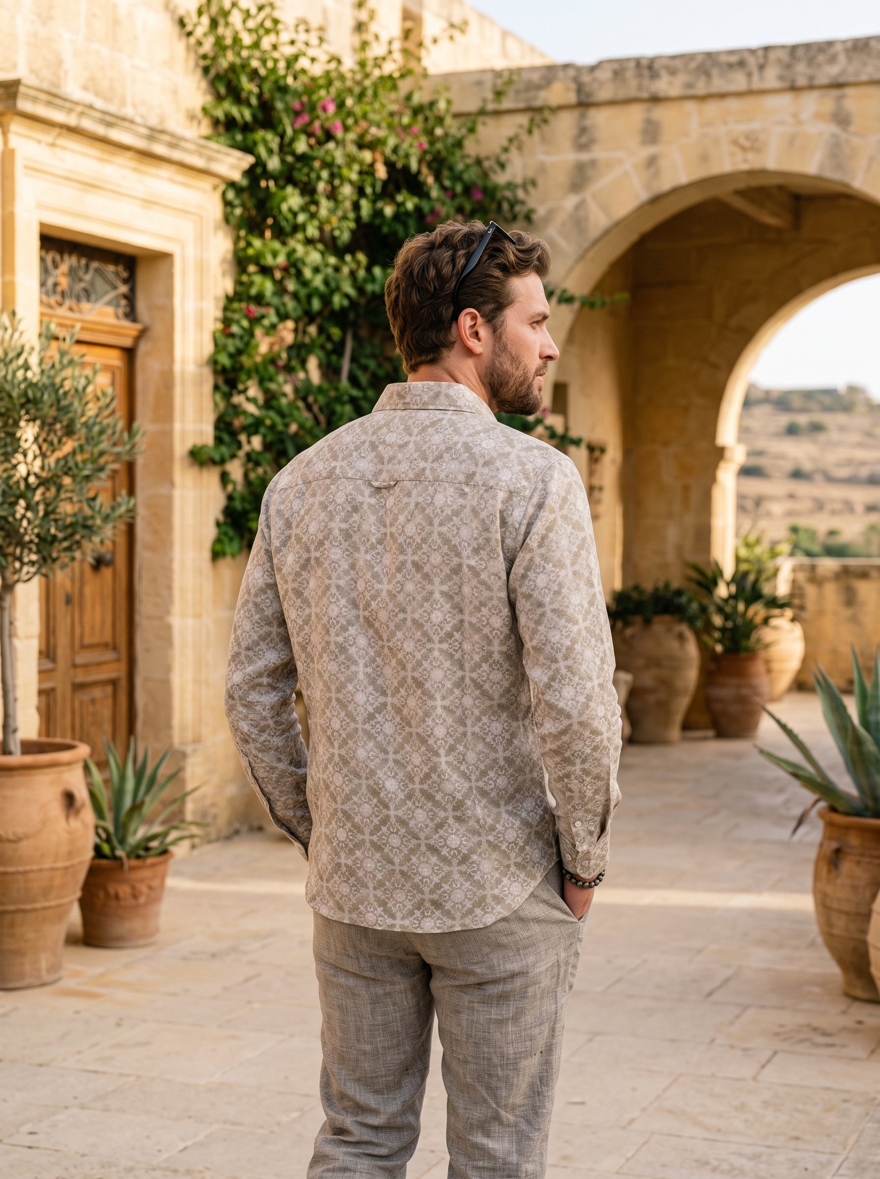 Men's Shirt (Forest Linen)