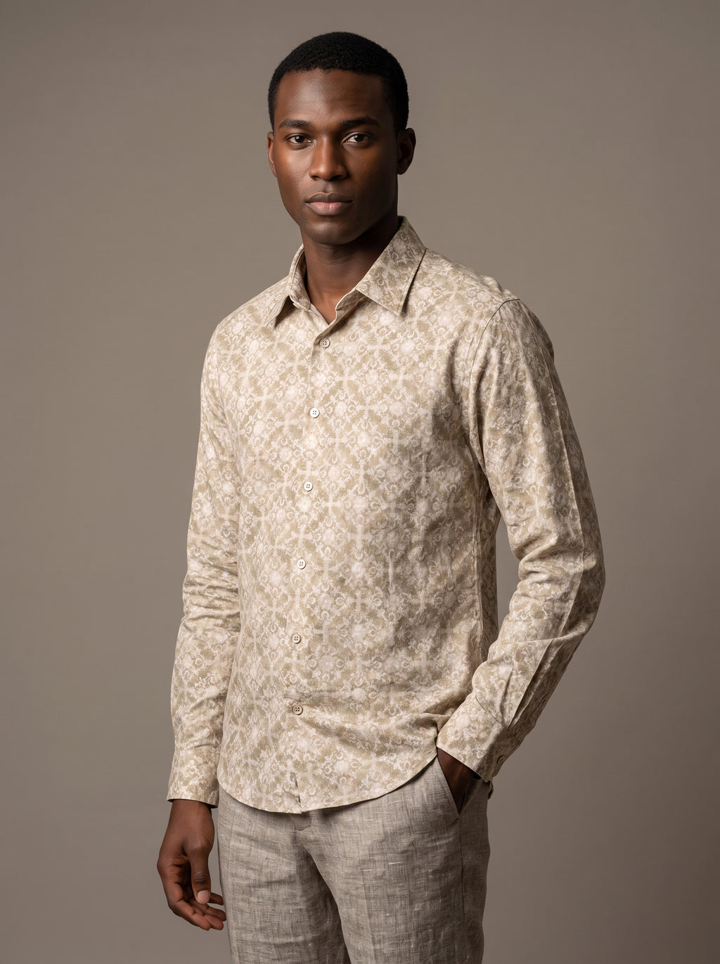 Men's Shirt (Forest Linen)