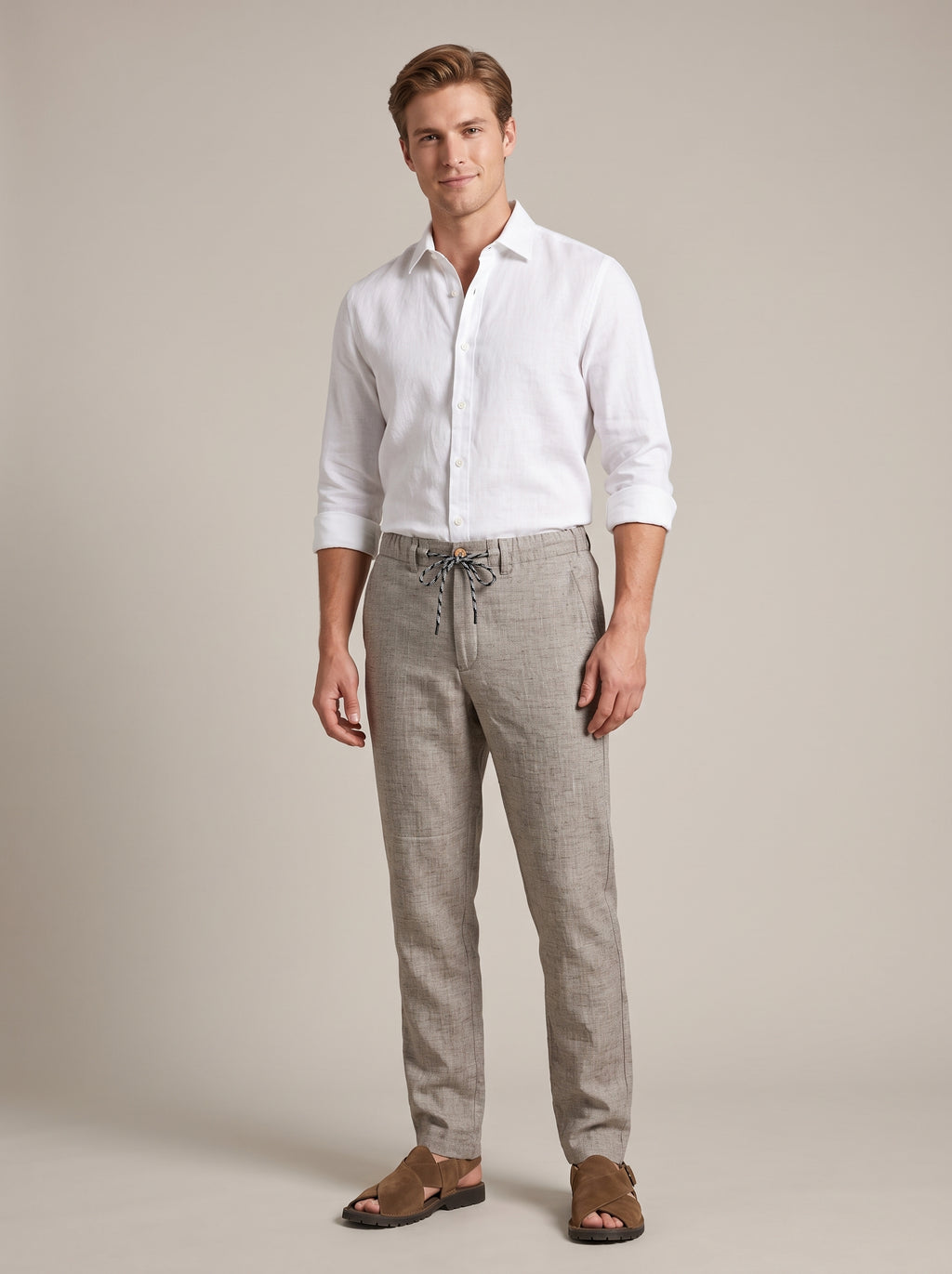 Men's Pants (Oatmeal Linen)