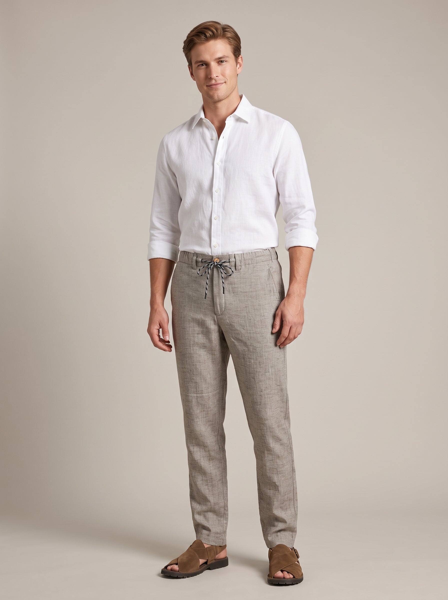 Men's Pants (Oatmeal Linen)