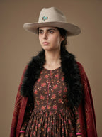 Alba Dress (Black w/pink flowers)