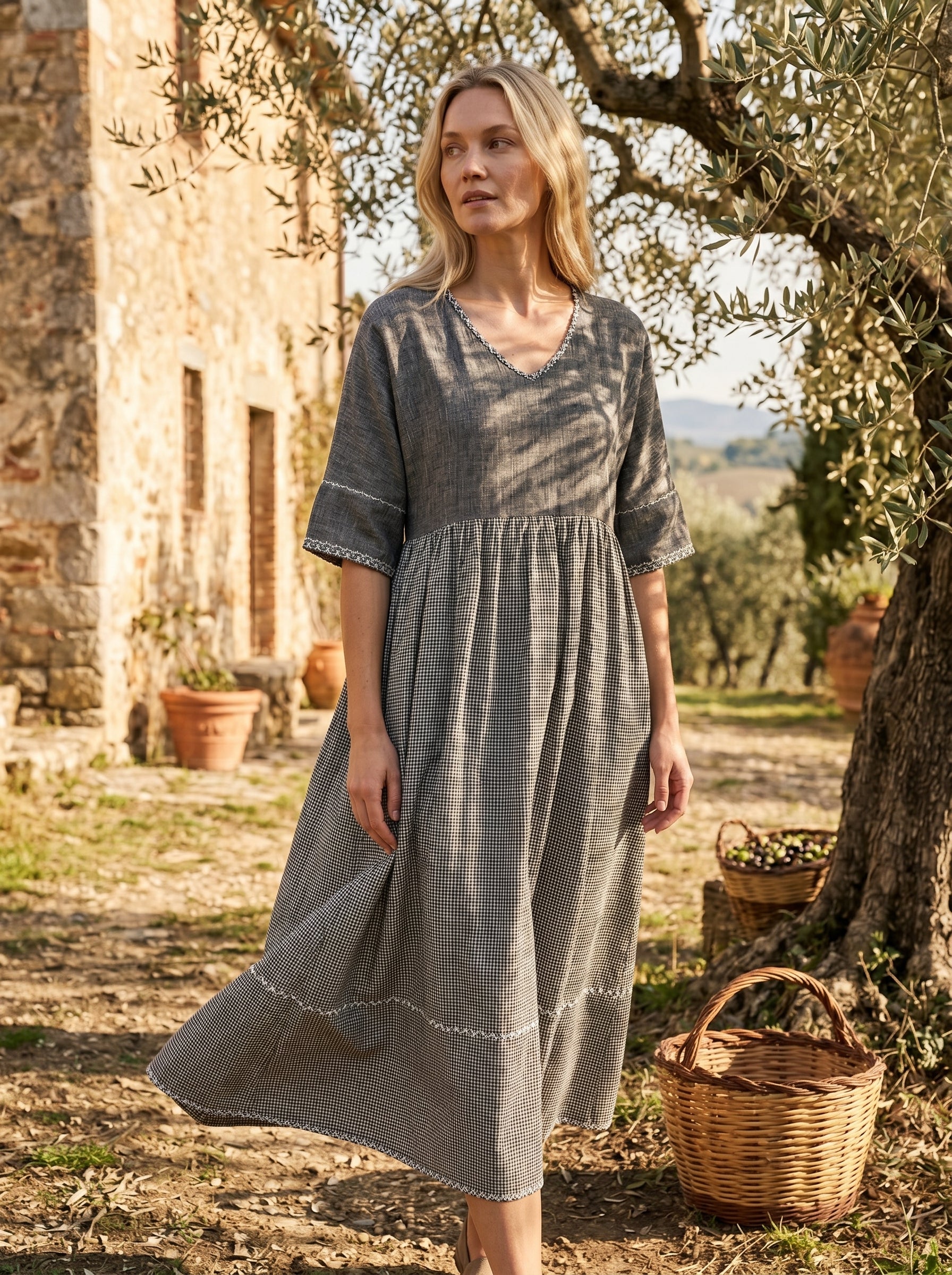 Afghan Frock (Heather Grey)