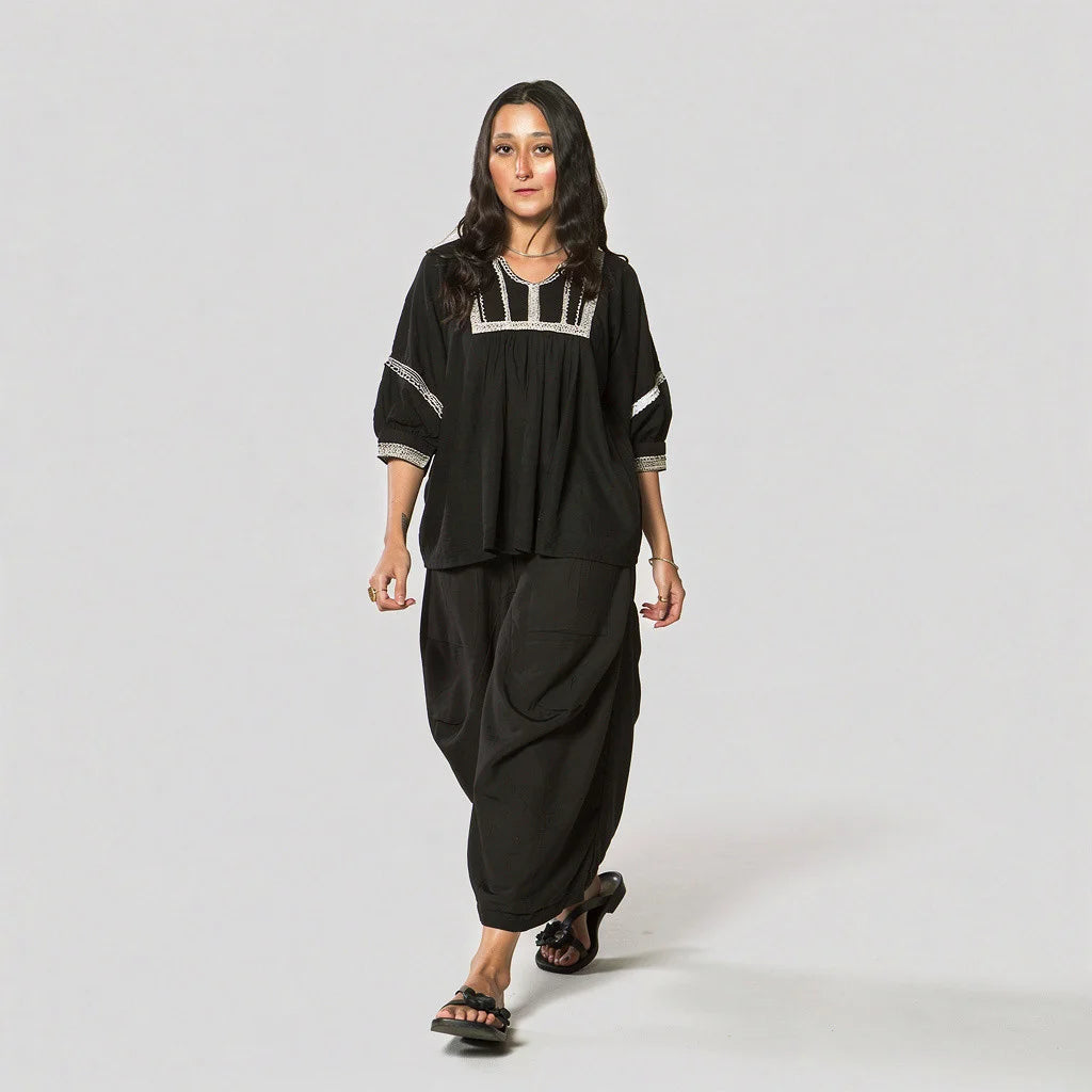 Malia Palazzo Pants (Black)