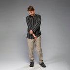 Men's Shirt (Blk/Grey stripe)