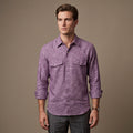 Men’s Shirt (Plum Linen)