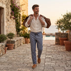 Men’s Pants (Ash Violet Linen Blend)