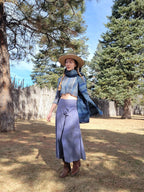 Lace Crop Top (Blue)