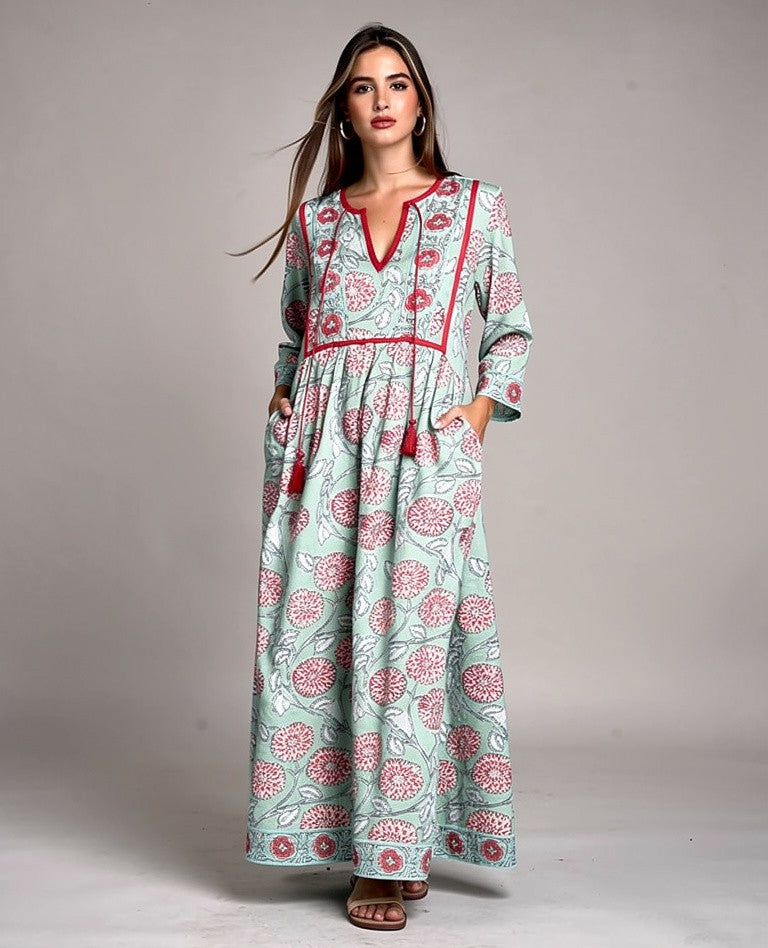 Shanti Dress (Pista)