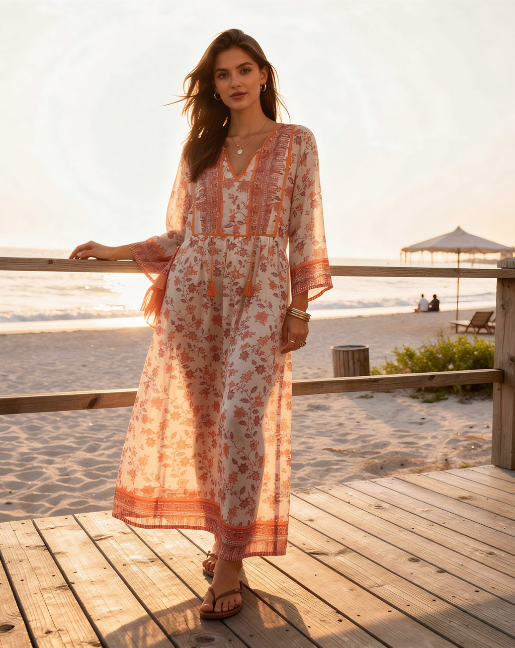 Shanti Dress (Coral)