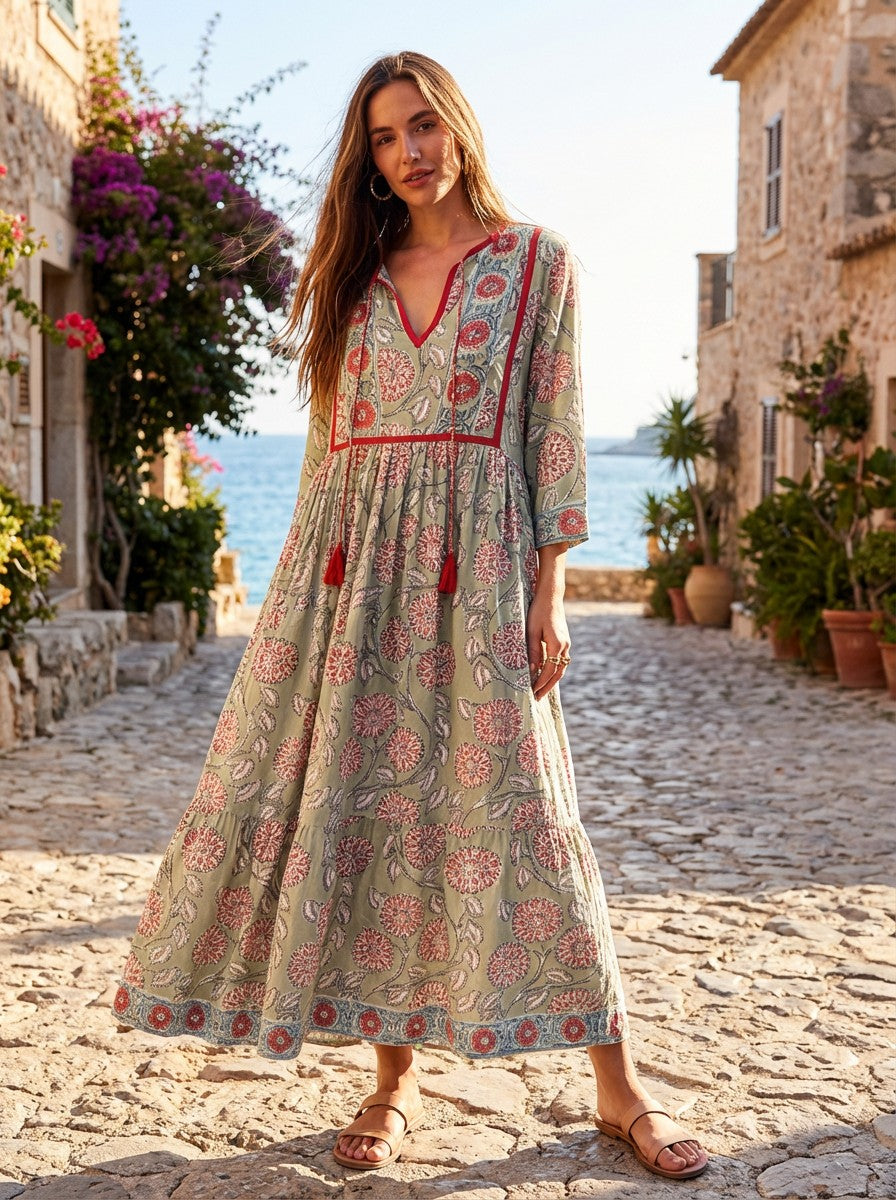 Shanti Dress (Pista)