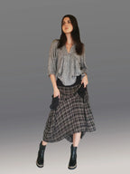 Gingham Top (Black & White)