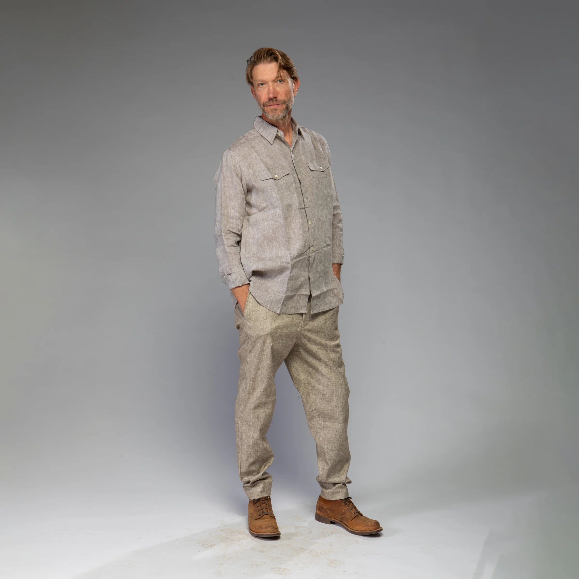 Men's Shirt (Oat Linen)