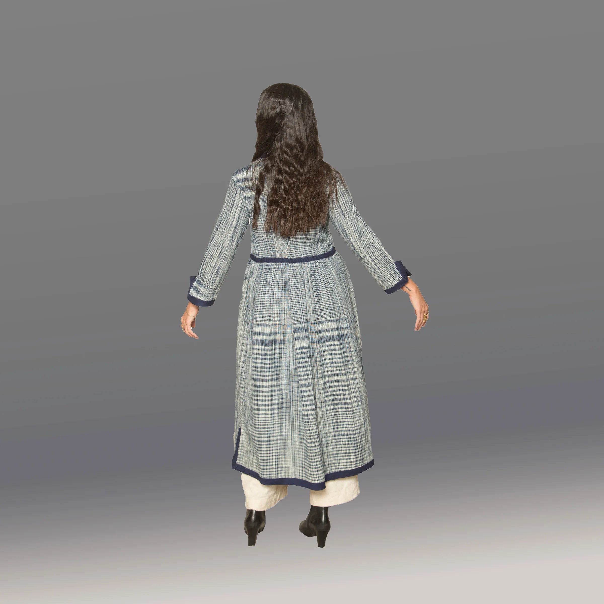 Ikat Duster (Indigo)