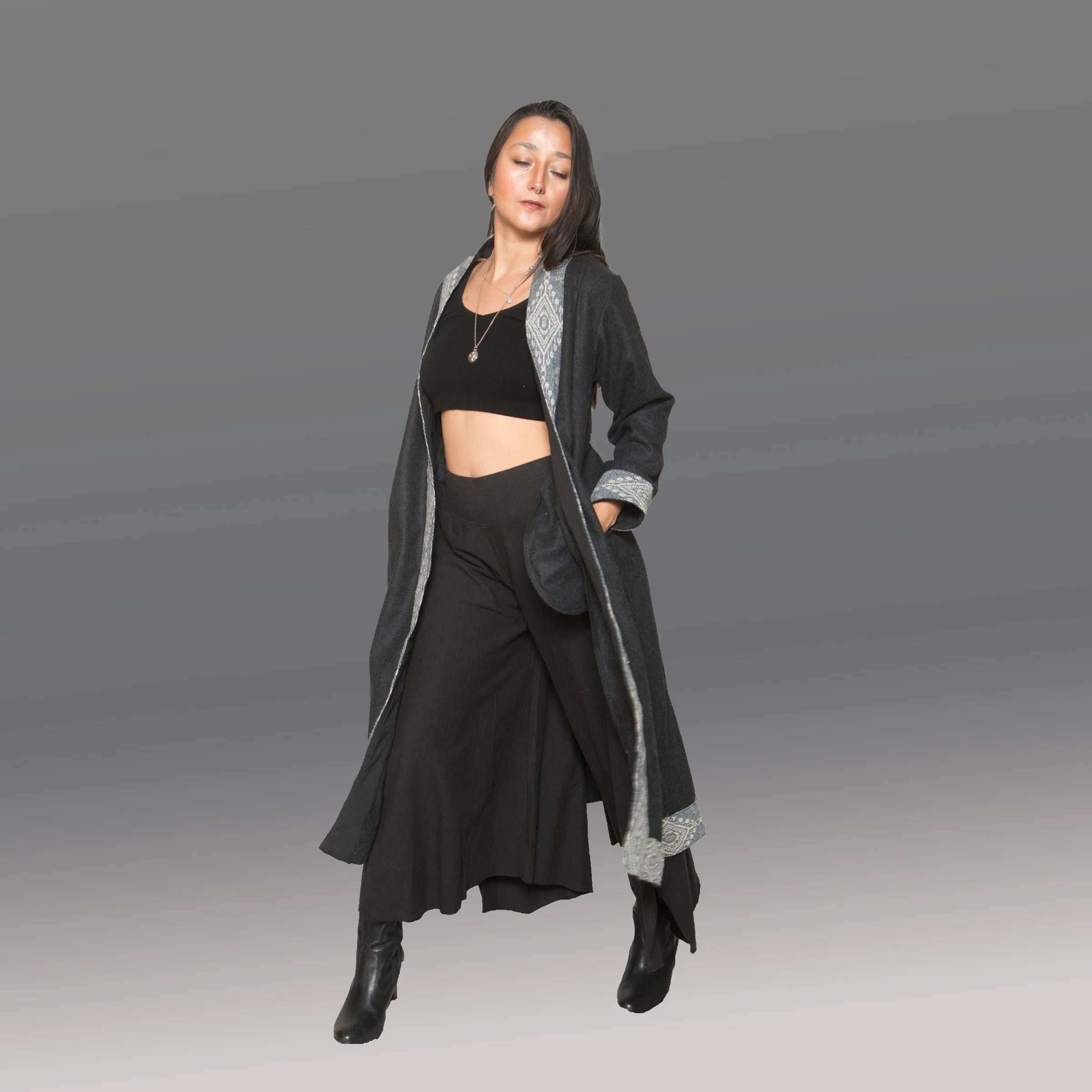 Dervish Wool Coat (Charcoal)