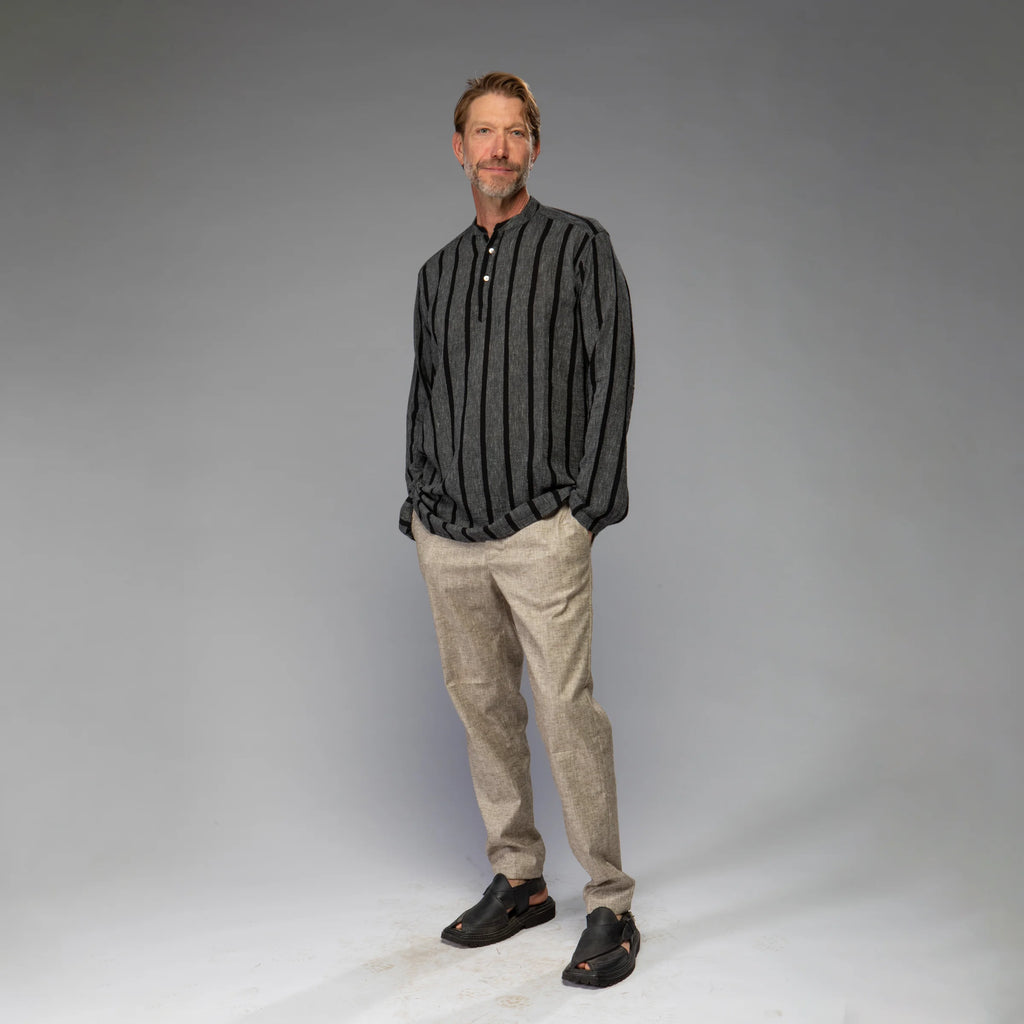 Men's Shirt (Blk/Grey stripe)
