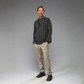 Men's Shirt (Blk/Grey stripe)