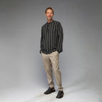 Men's Shirt (Blk/Grey stripe)