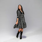 Zarina Dress (Black & White)