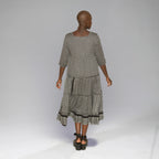 Kufiyeh Dress (Black/White)
