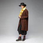 Women's Wool Plaid Jacket (Bronze)