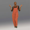 Overalls/Jumpsuit (Rust Linen)