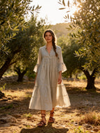 Zarina Linen Maxi Dress