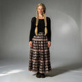 Zia Skirt (Black & Lavender)