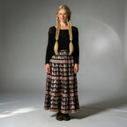 Zia Skirt (Black & Lavender)