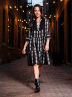 Zarina Dress (Black & White)