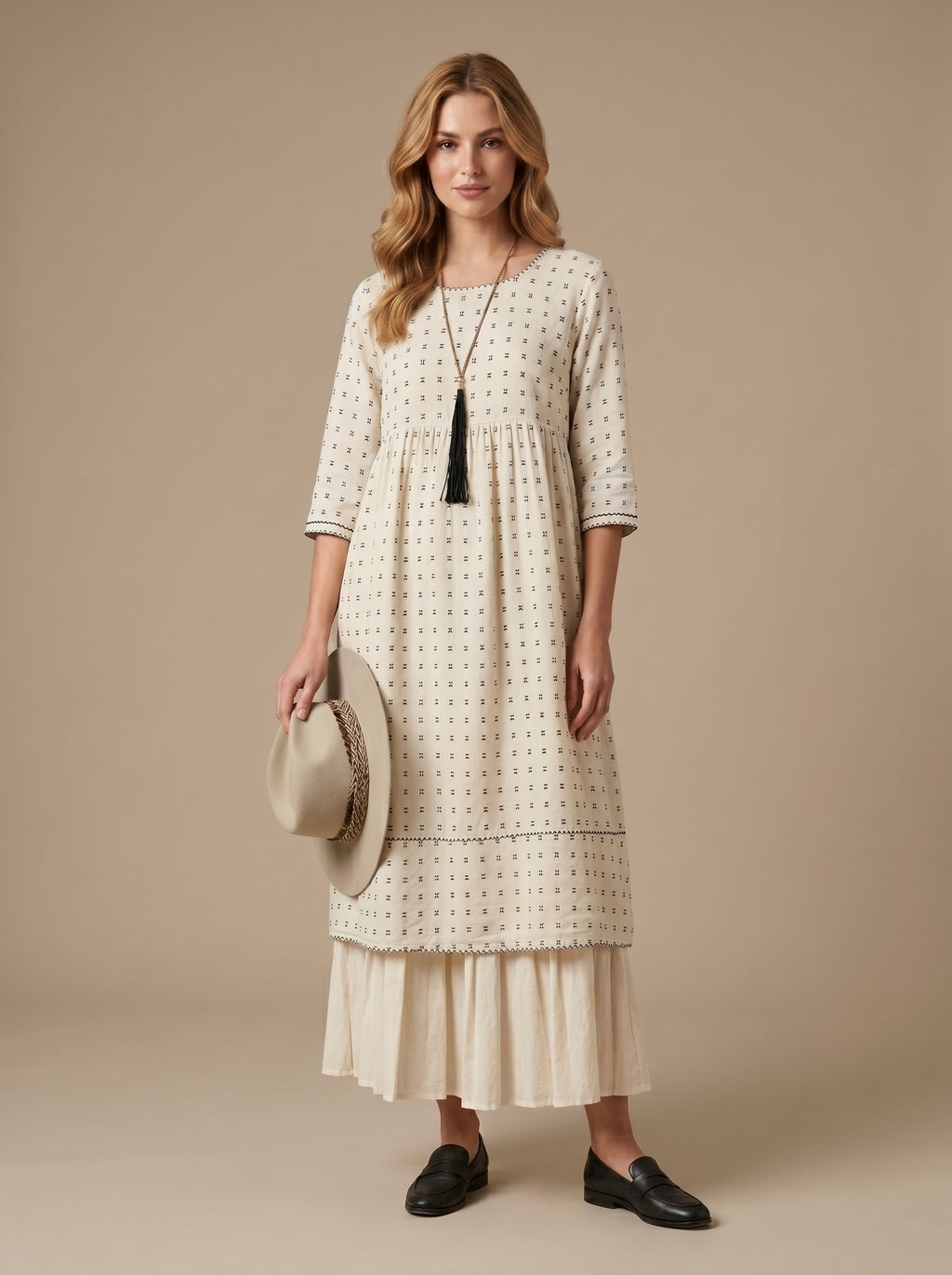Afghan Frock (Crème)