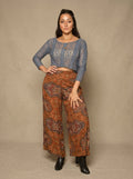 Lace Crop Top (Blue)
