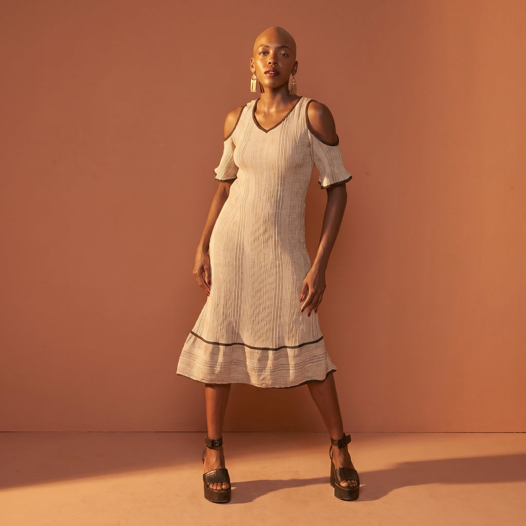 Summer Gudri Dress (Creme)