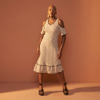 Summer Gudri Dress (Creme)
