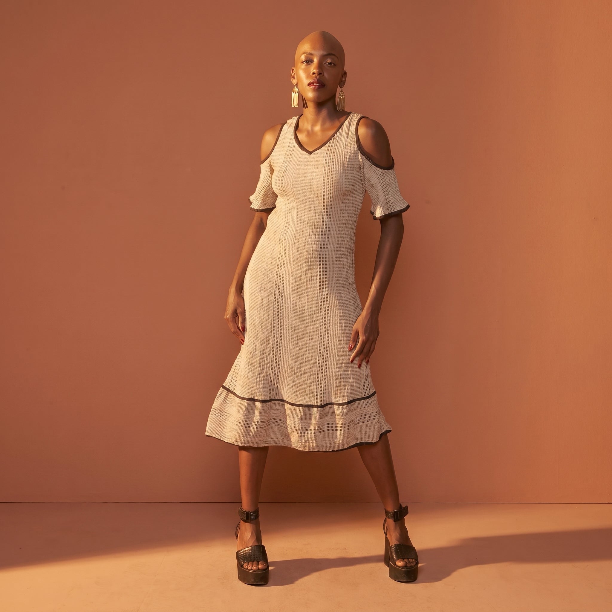 Summer Gudri Dress (Creme)