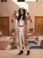 Pompom Aztec Coat (Multicolor)