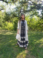 Swati Duster (Black Embroidery)