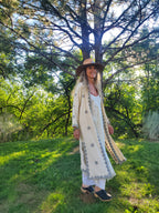 Swati Duster (Grey Embroidery)